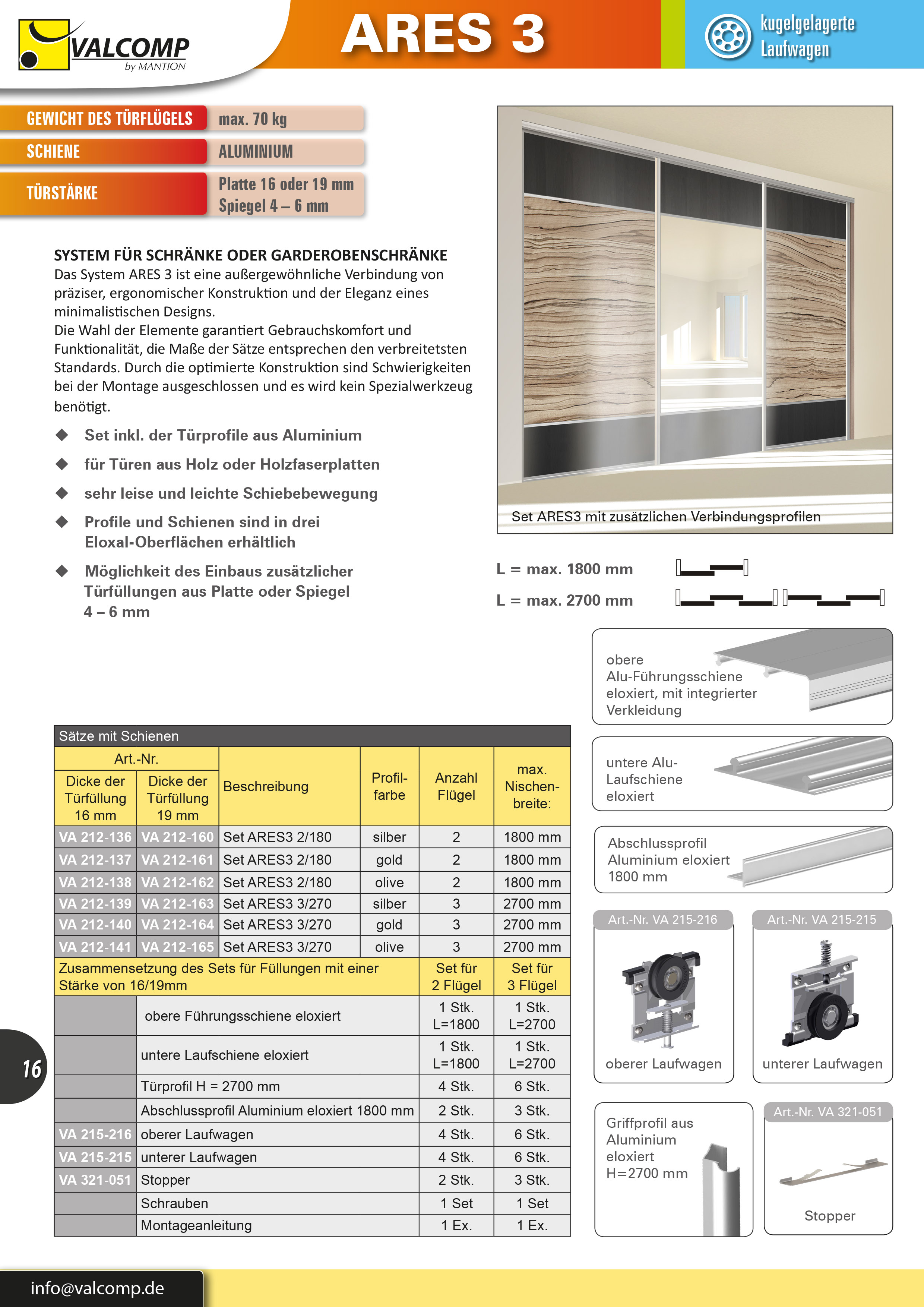 ARES 3, Katalog Seite 16 - 19